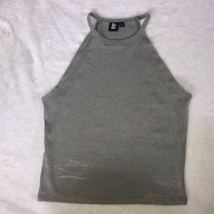 Grey Crop Top
